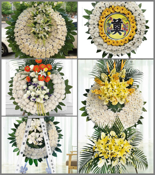 湖北武汉市新洲区邾城街道刘六村花圈速递